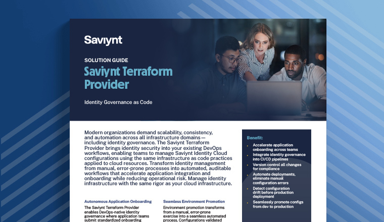 Saviynt Terraform Provider